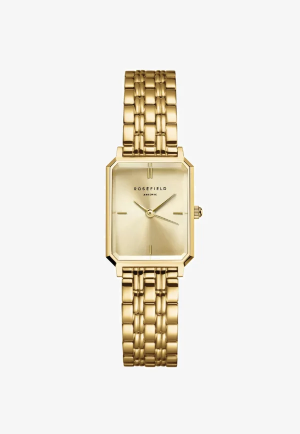 Rosefield OCTAGON – Black and Gold Watch
