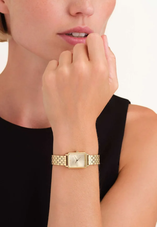 Rosefield OCTAGON – Black and Gold Watch - Image 4